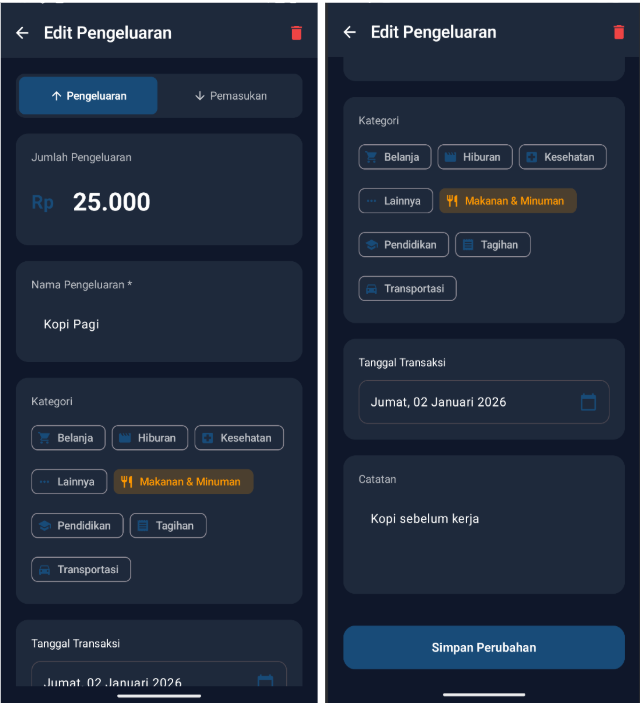 Edit Transaction Details