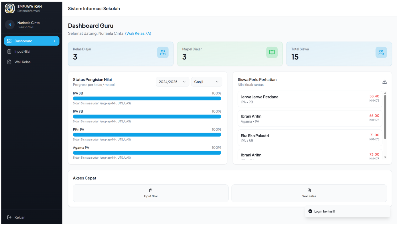Teacher Dashboard