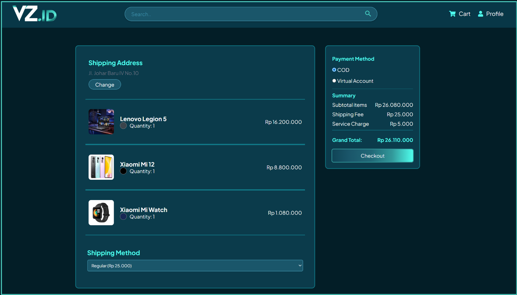 Streamlined Checkout Process