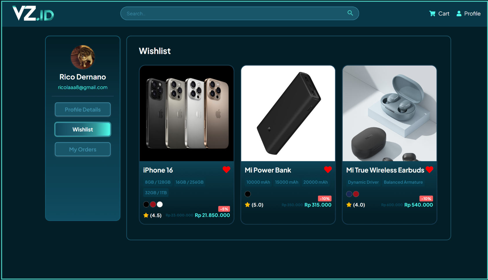 Personalized Wishlist